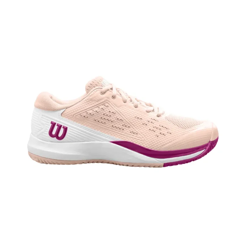 WILSON RUSH PRO 4.5 MEN’S TENNIS SHOE – WHITE / ATOMIC BLUE - Image 3