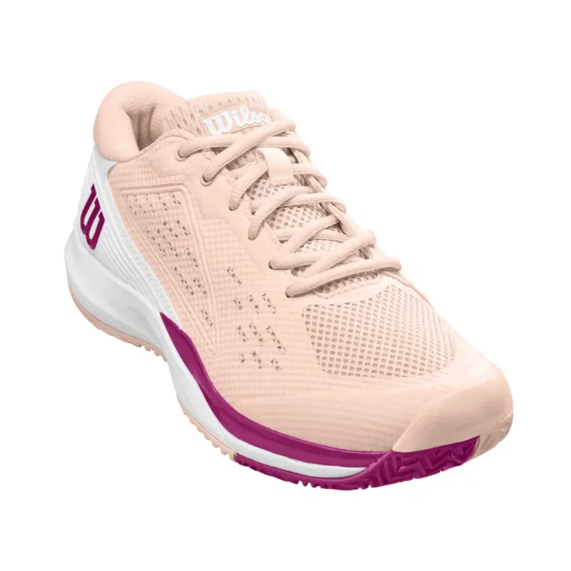 WILSON RUSH PRO 4.5 MEN’S TENNIS SHOE – WHITE / ATOMIC BLUE