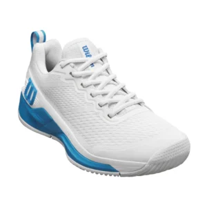 WILSON RUSH PRO 4.5 OZ WHITE/ WHITE/ ATOMIC BLUE